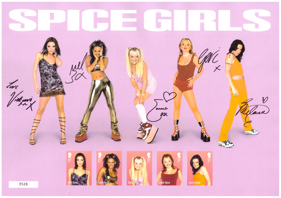 (image for) 2024 Spice Girls - Miniature Sheet Stamps Royal Mail Fan Sheet